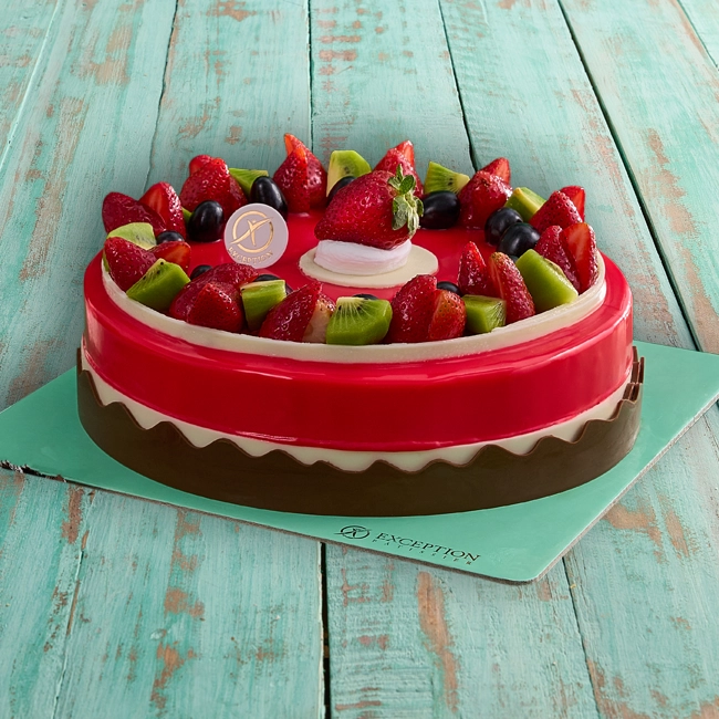 تورته اجلاسية فروالة مقاس 24 - حلواني اكسبشن  - مصر 