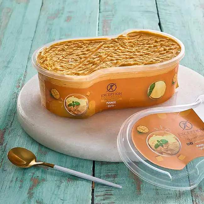 ايس كريم مانجو - علبة 500 جم - حلواني اكسبشن  - مصر 