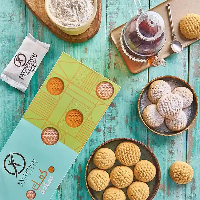 كعك ساده علبه باغ -مدور - حلواني اكسبشن  - مصر 