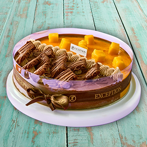 تورتة ايس نص مانجو ونص شكولاتة-مقاس 24 - حلواني اكسبشن  - مصر 